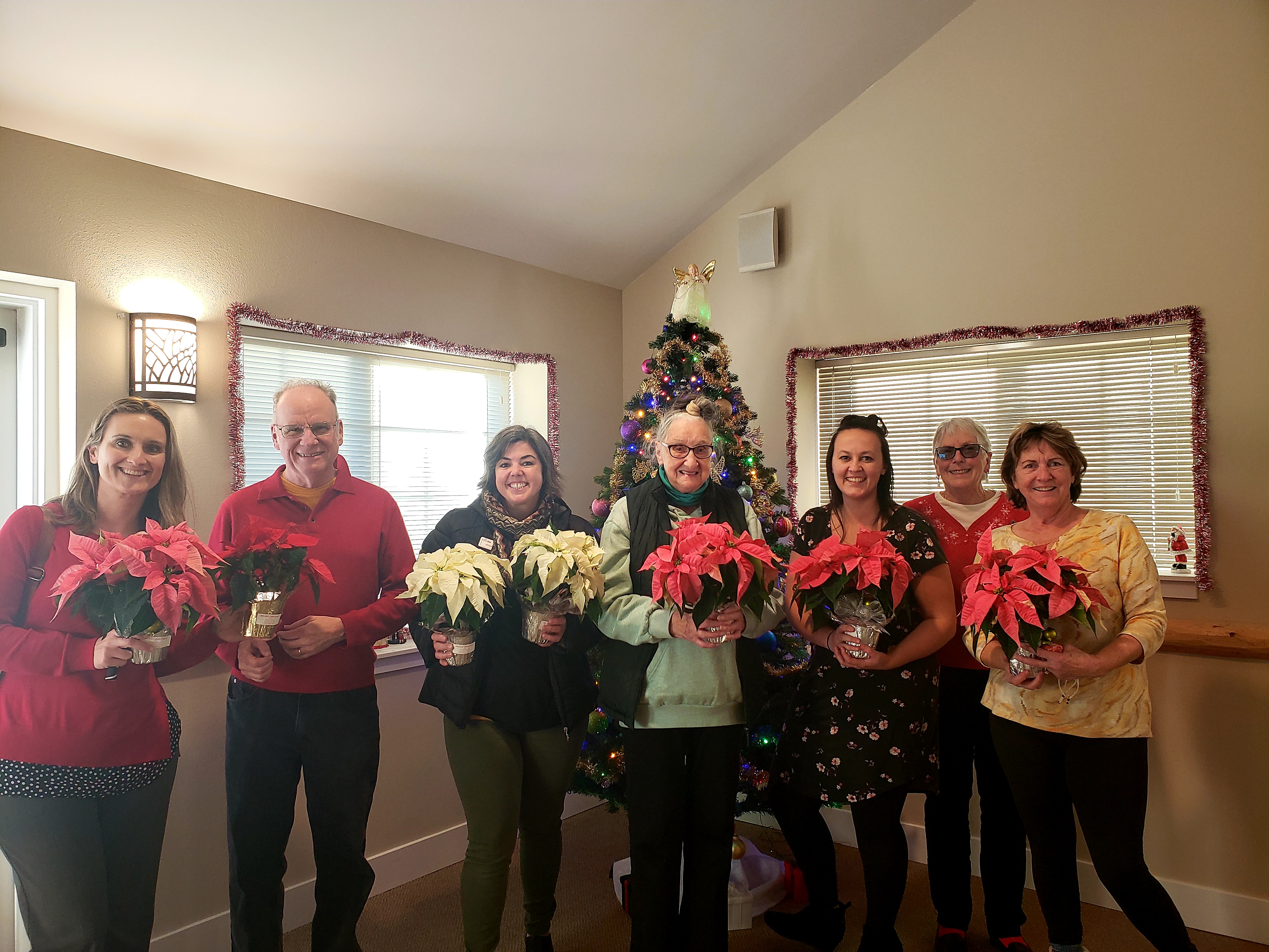 Rotarians with Flowers